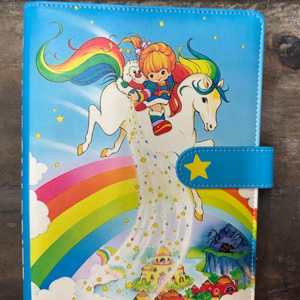 Rainbow Brite A5 6 ring binder with matching paper